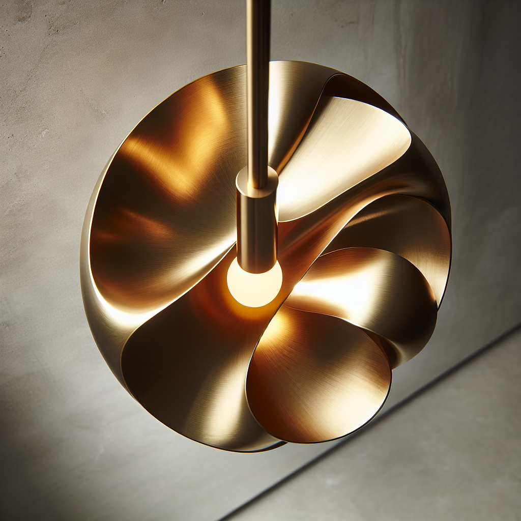 Détail luminaire en laiton poli pour améliorer Airbnb et conseils hôte airbnb rentabilité